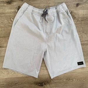 Boy’s Rip Curl Lazy Day Hybrid Gray Shorts Size XL